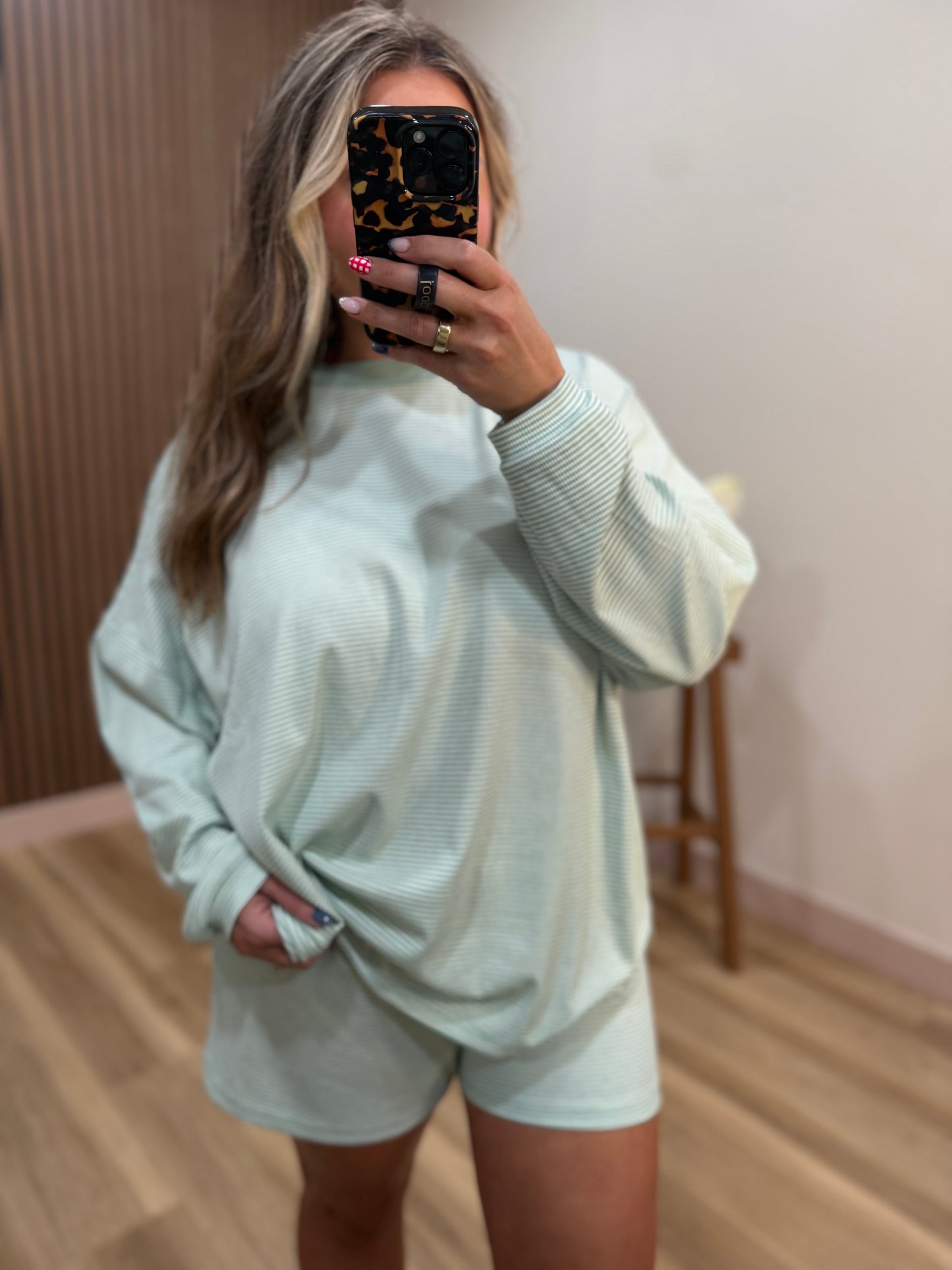 MATCHA šµ STRIPED SHORT SET- BOTTOMS