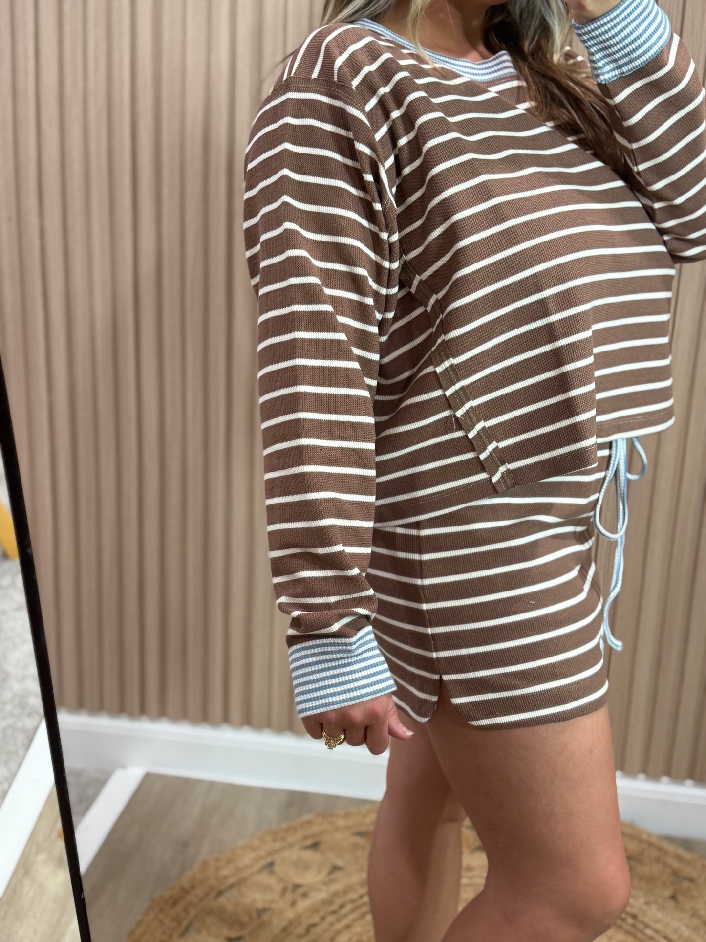 BETSY BROWN STRIPE SET