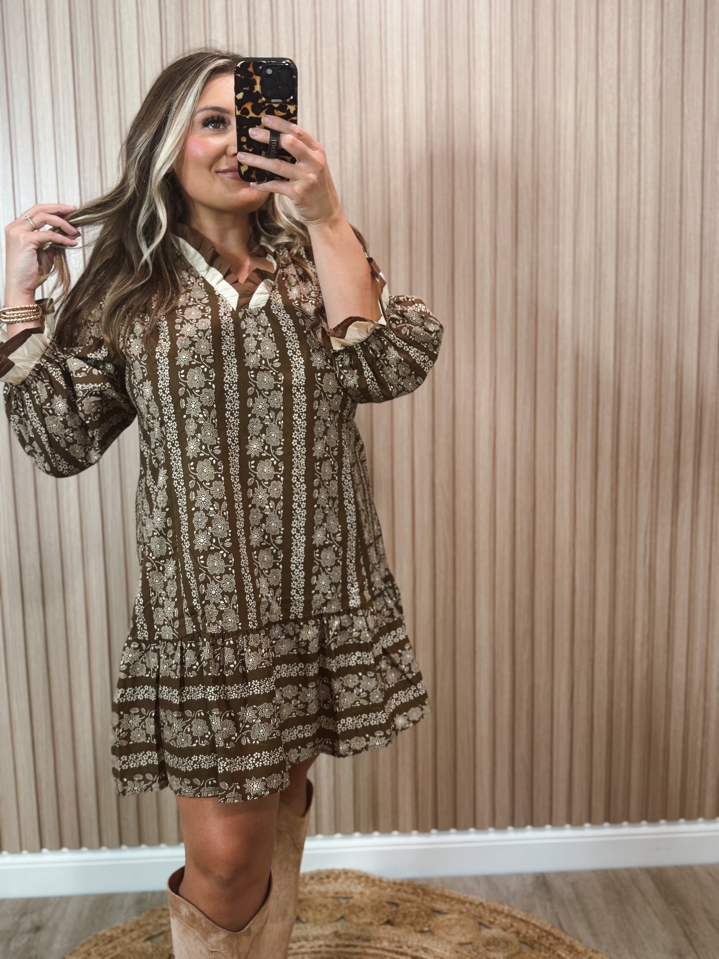 BRYNNA FLORAL MINI DRESS