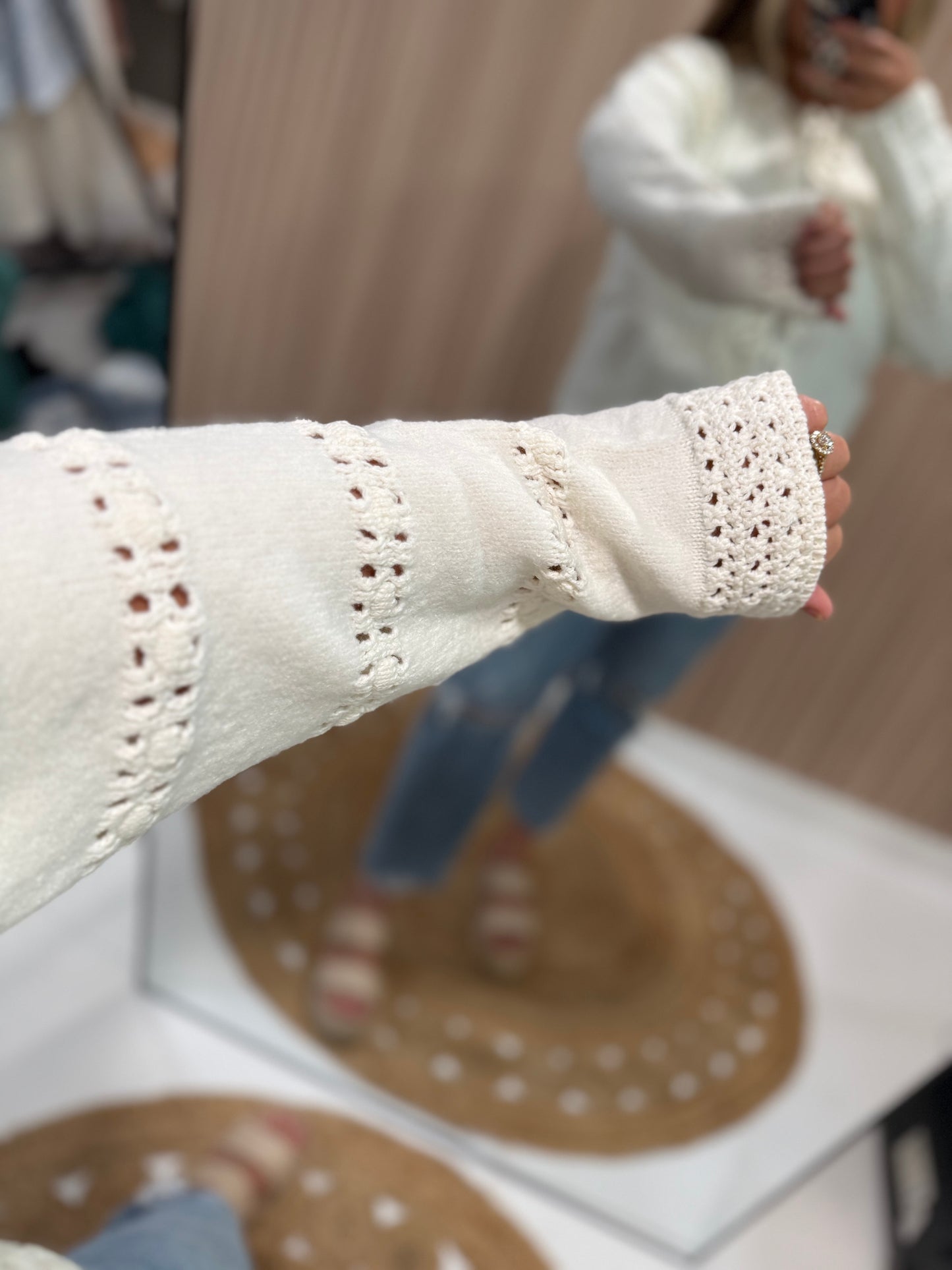 CAMI CREAM CARDI