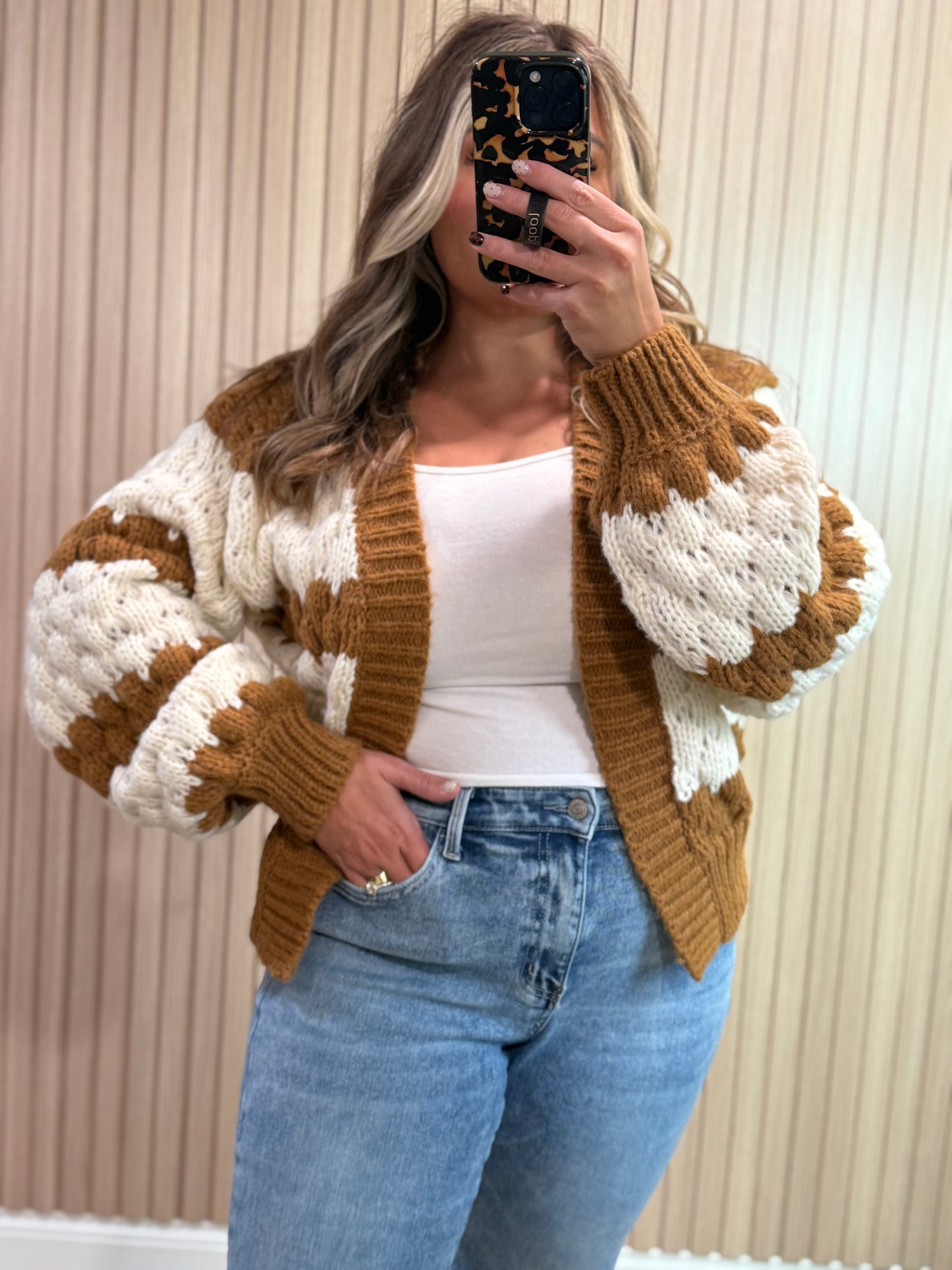 PUMPKIN PIE KNIT CARDIGAN