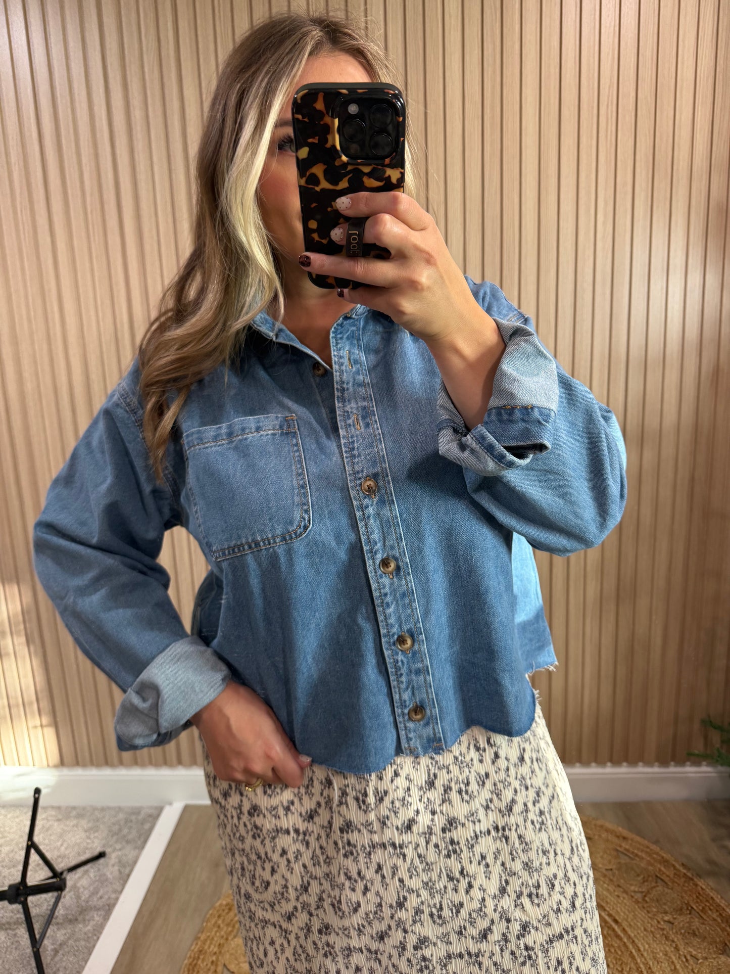 JANA JEAN BUTTON UP