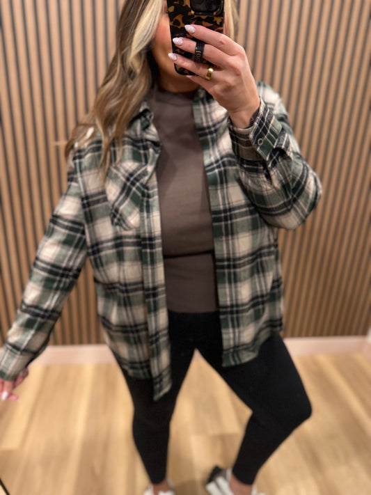 PENNY PLAID BUTTON UP