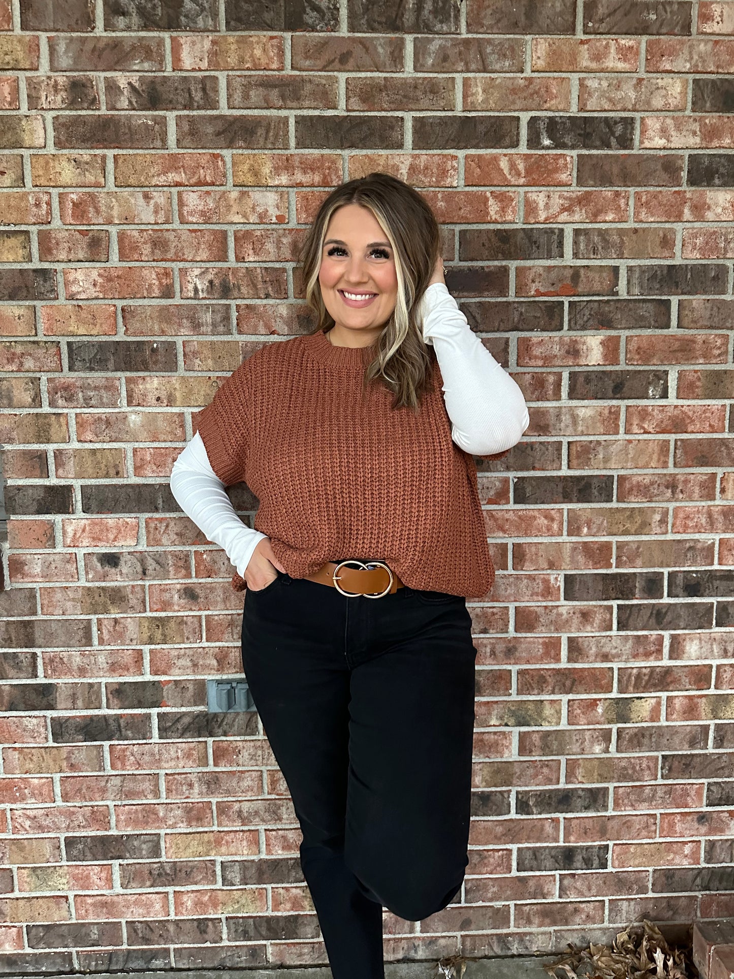 pumpkin spice sweater vest