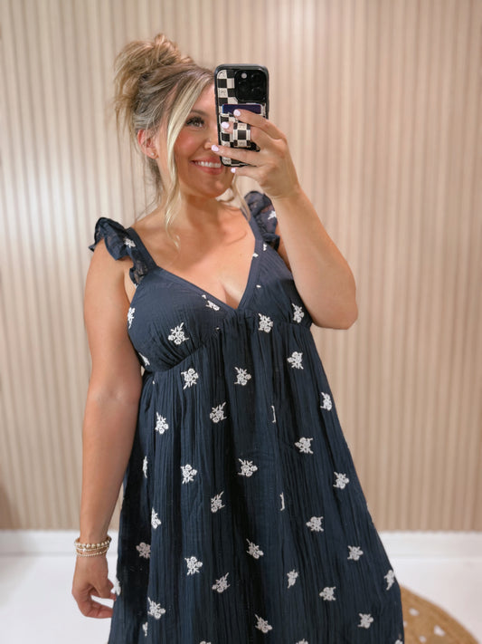 NADIA EMBROIDERED MAXI