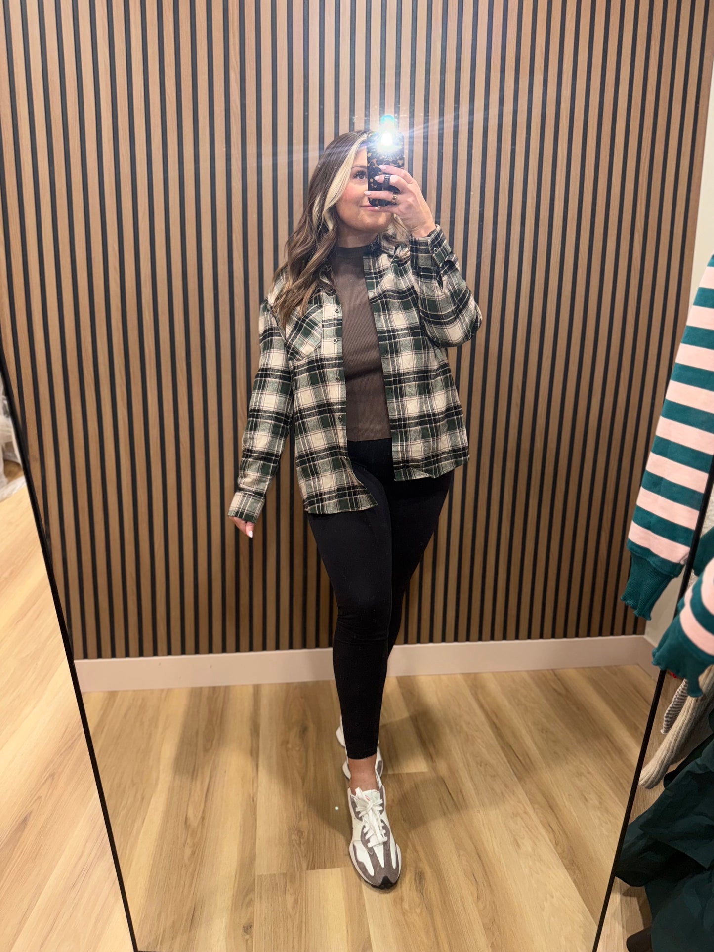 PENNY PLAID BUTTON UP