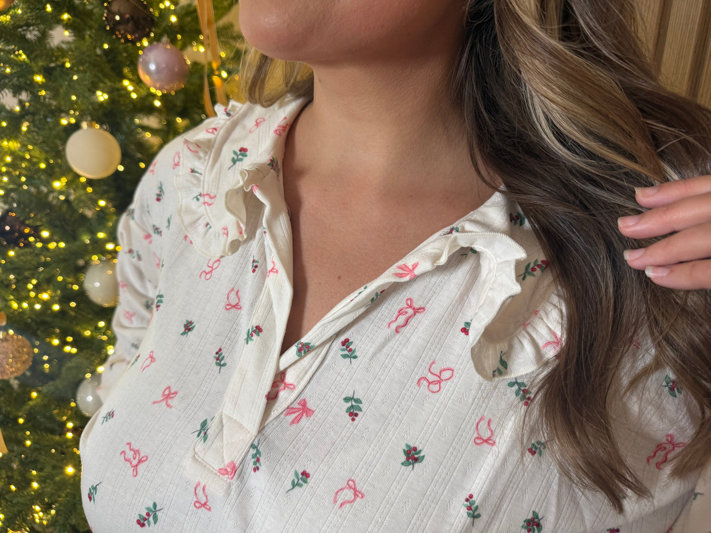 WRAPPED WITH A BOW PJ SET