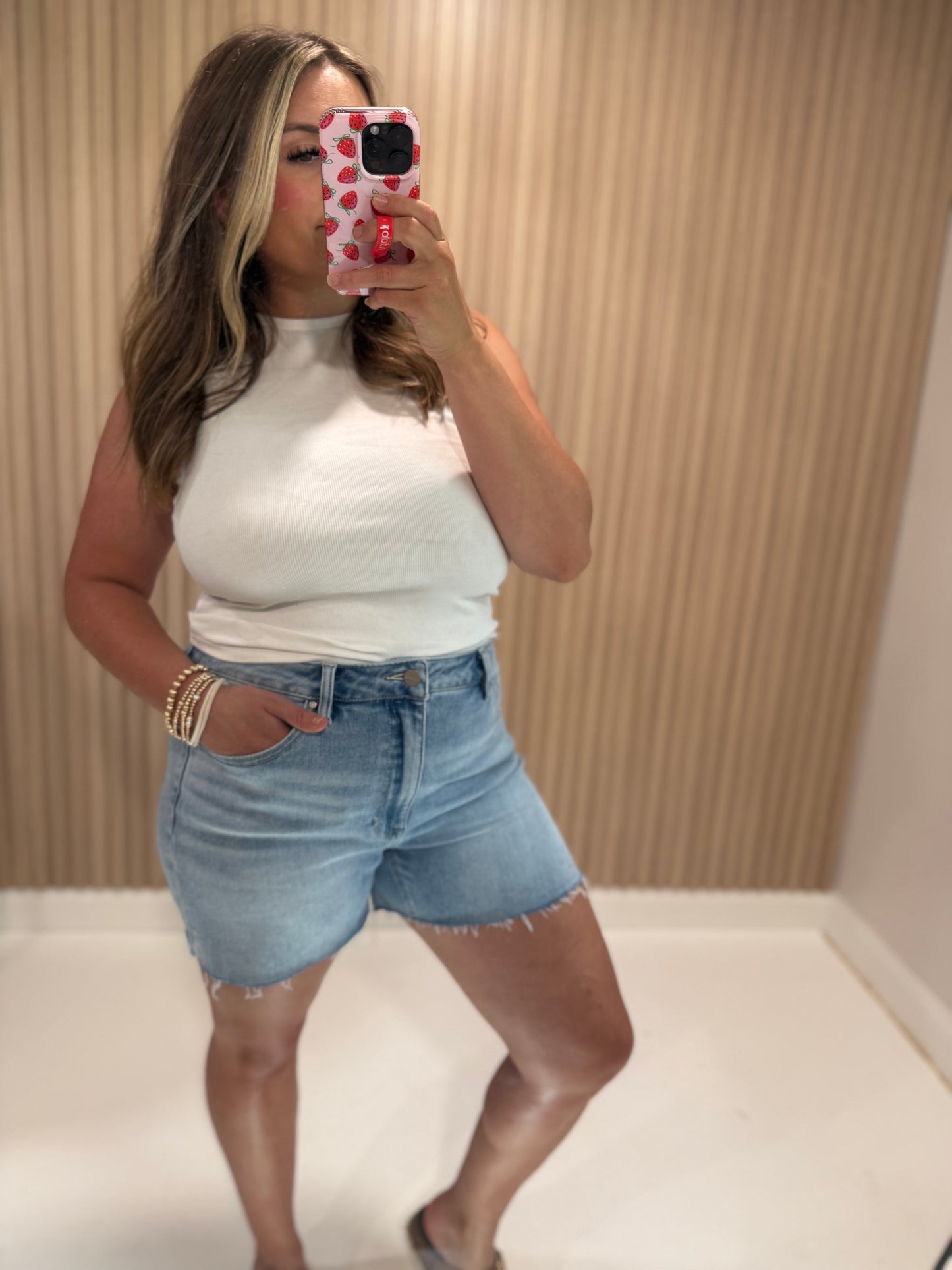 RILEY RISEN DENIM SHORT