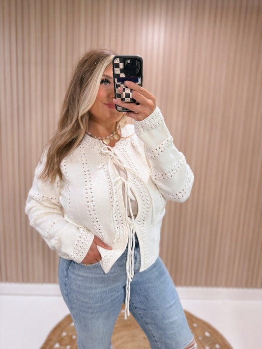 CAMI CREAM CARDI