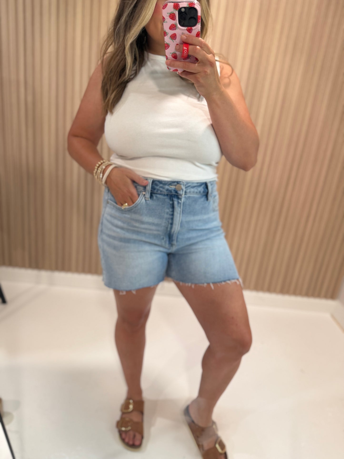 RILEY RISEN DENIM SHORT