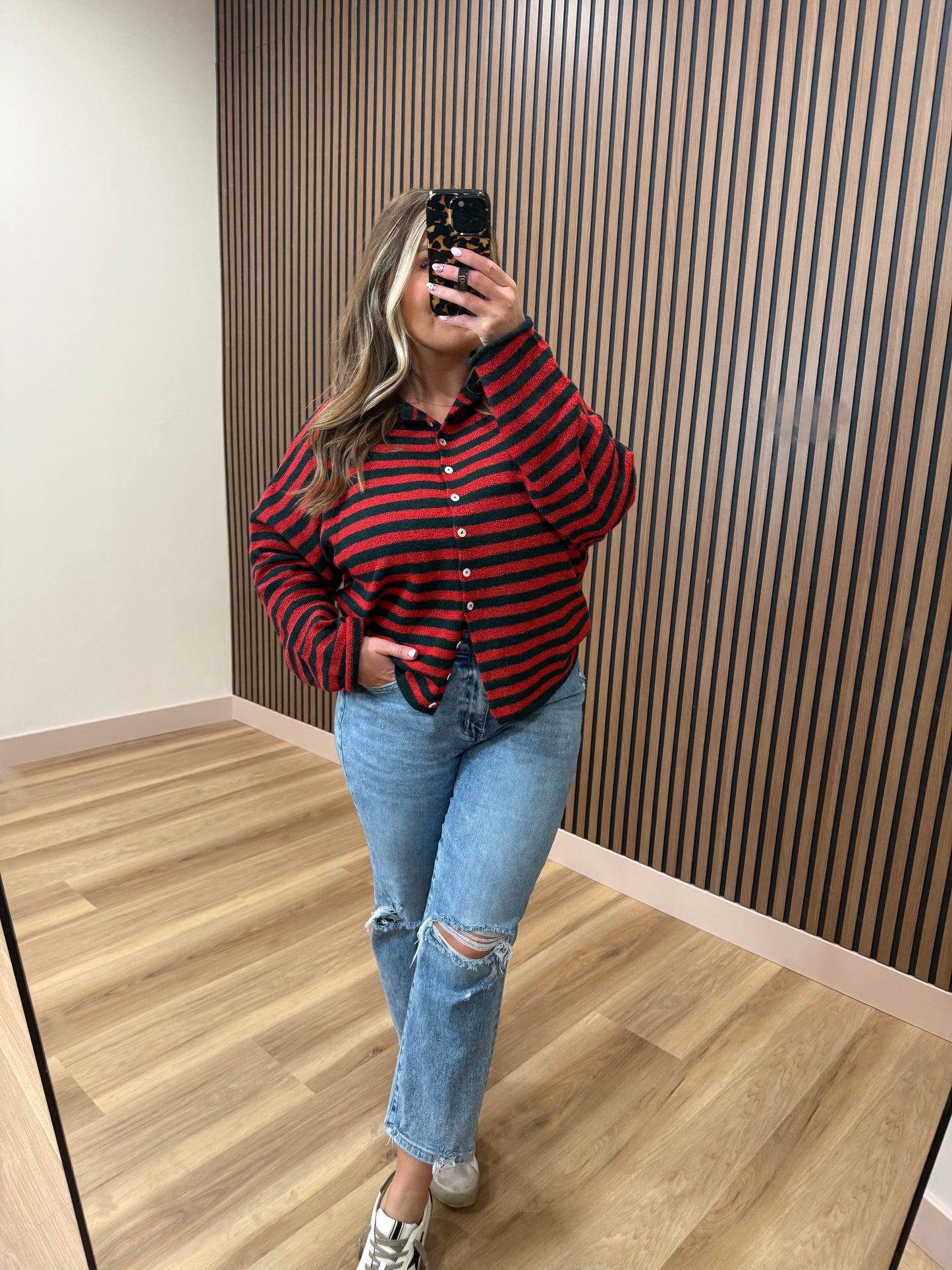 PIPER STRIPED CARDI