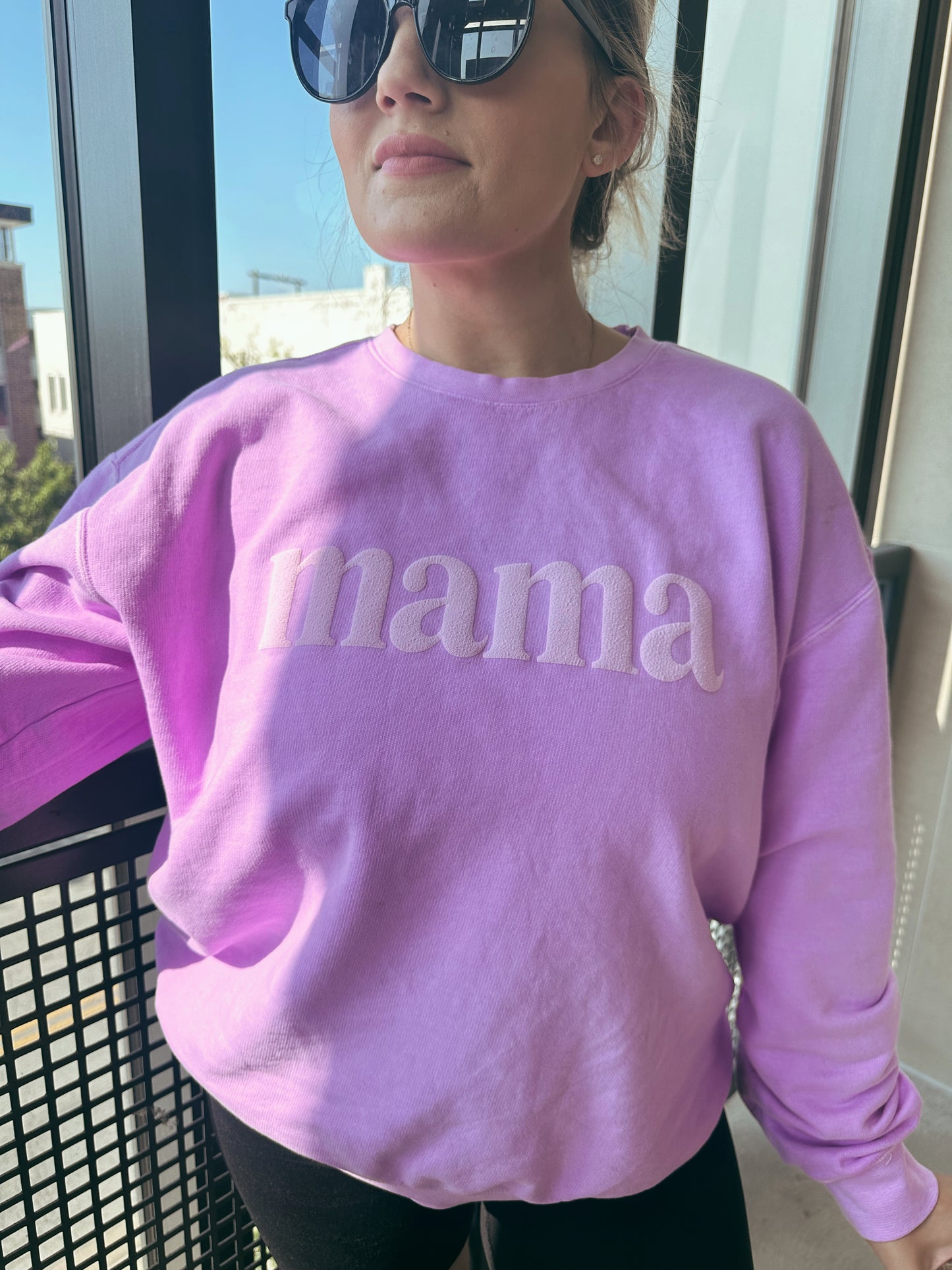 MAMA puff crewneck