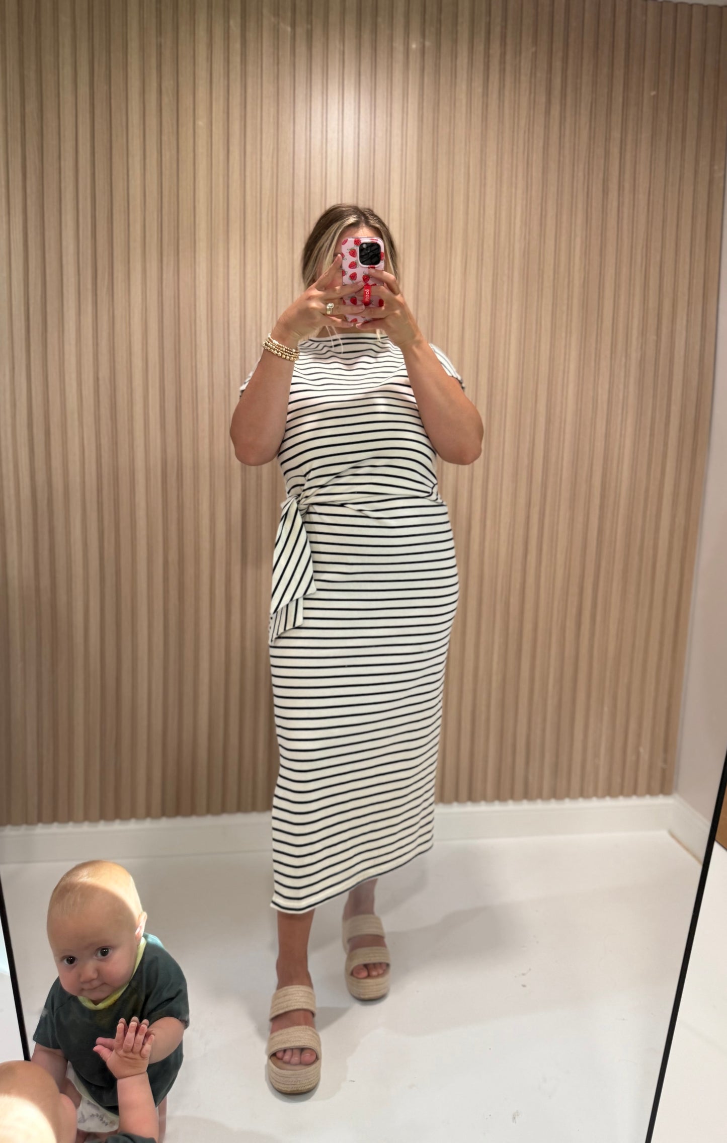 SOPHIE STRIPED MIDI