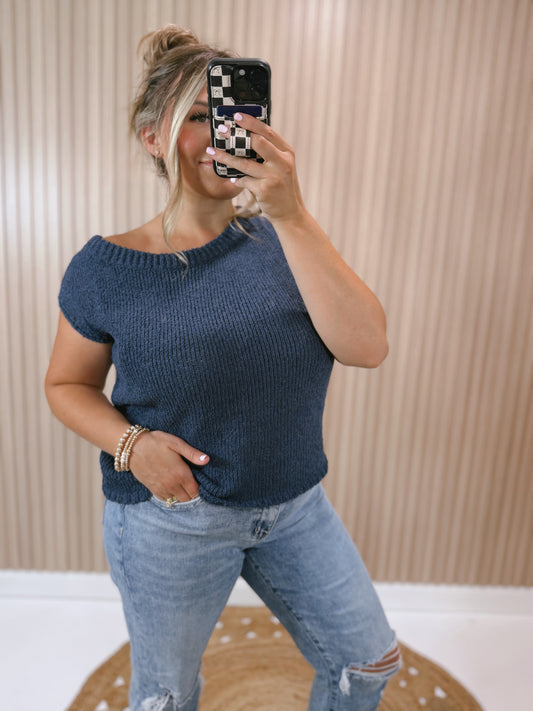 NELLY OFF THE SHOULDER SWEATER