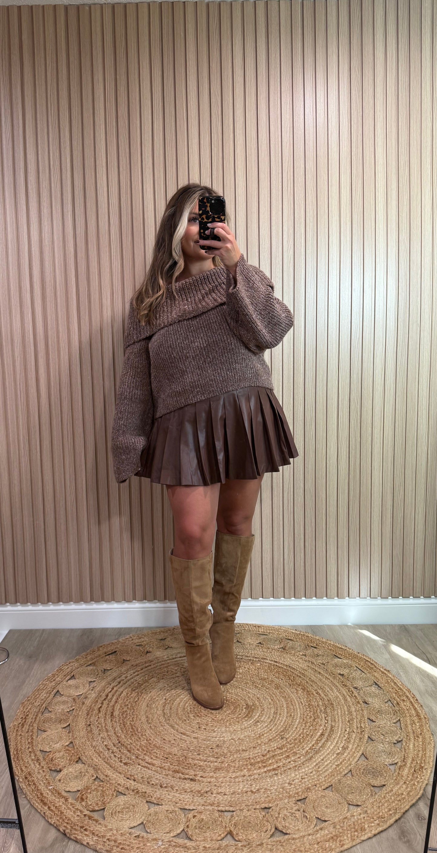 CAPRI OFF THE SHOULDER SWEATER