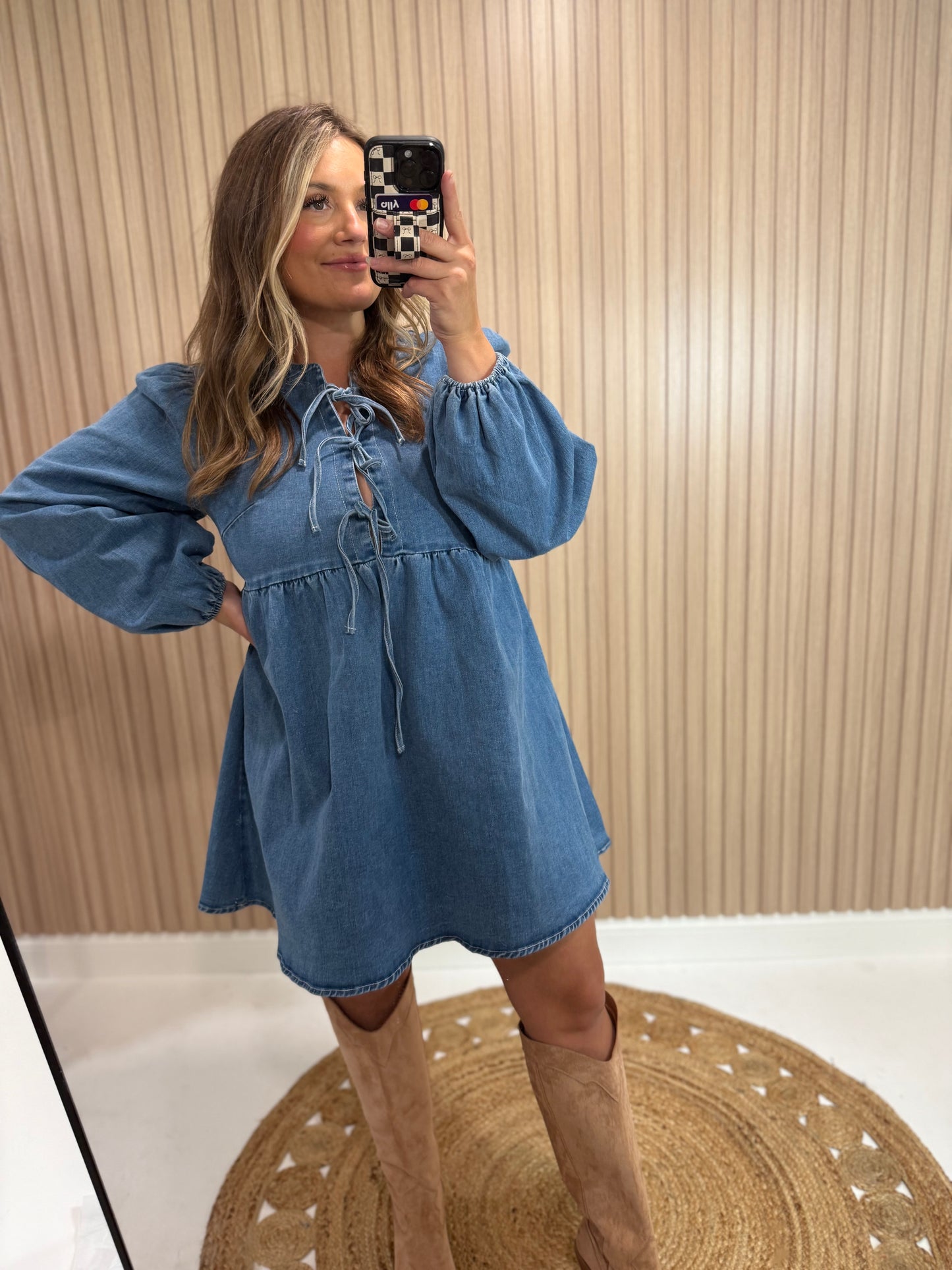 DAKOTA DENIM MINI DRESS