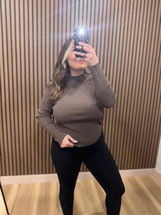BROOKLYN RIBBED LONG SLEEVE