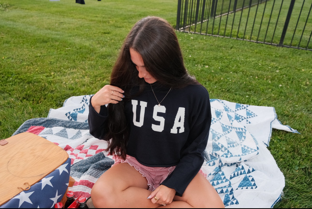 USA SWEATER NAVY