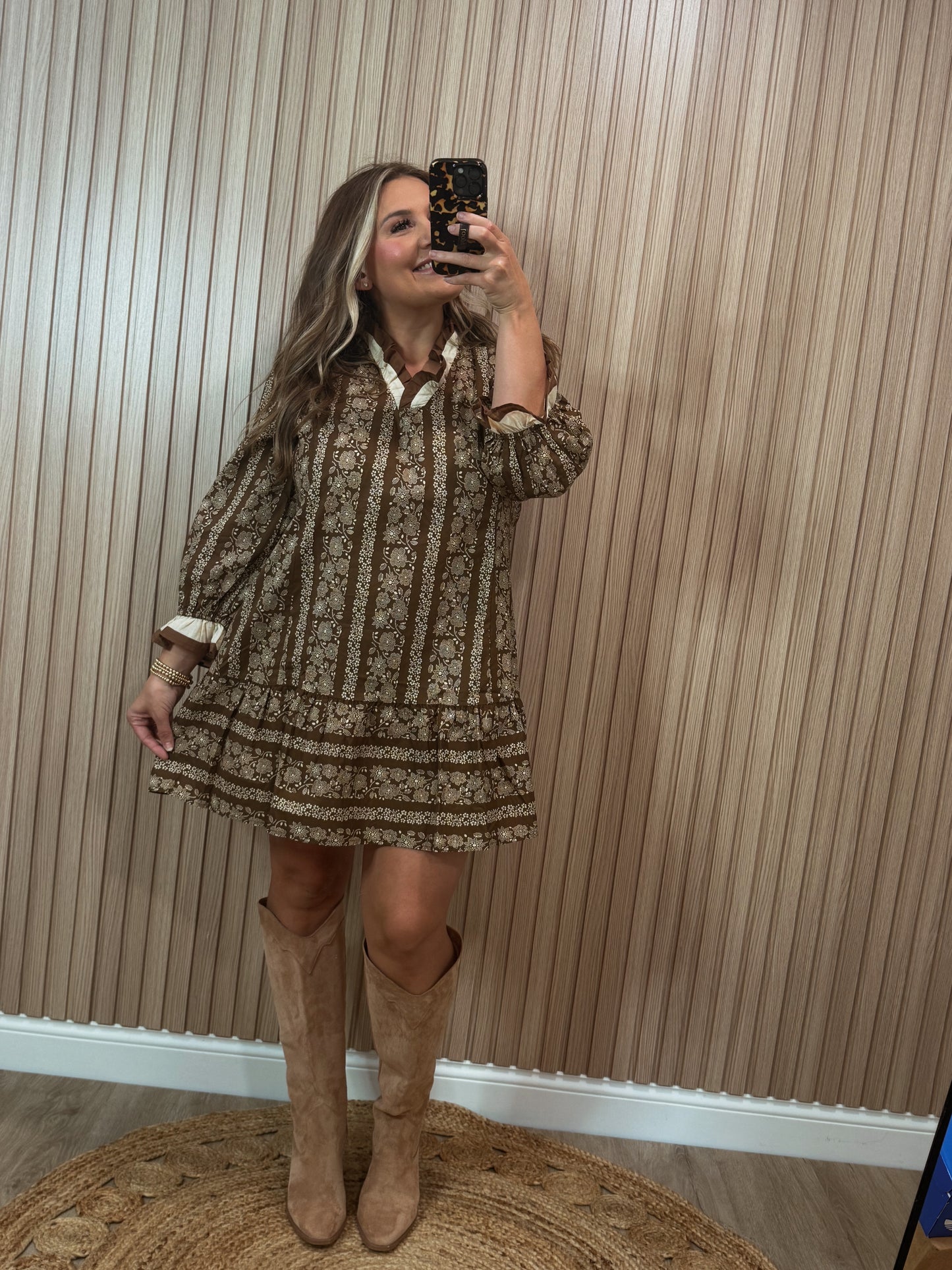BRYNNA FLORAL MINI DRESS