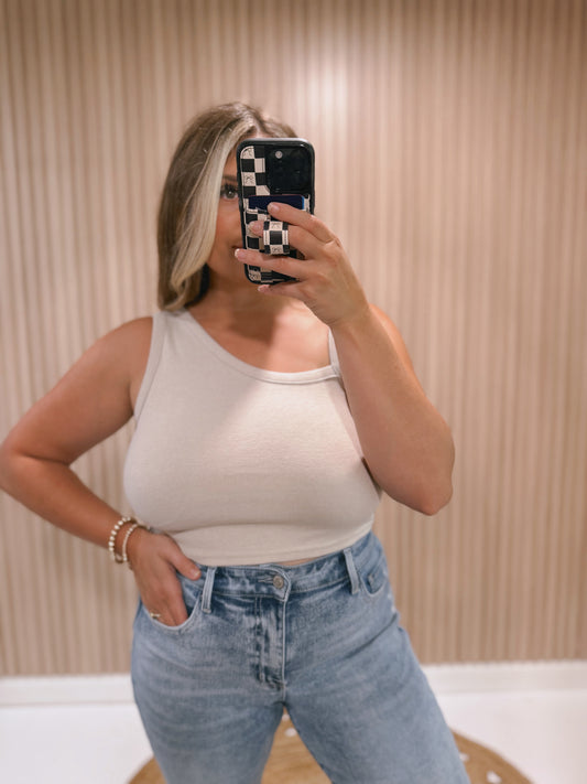 NOLA NUDE CROPPED TANK