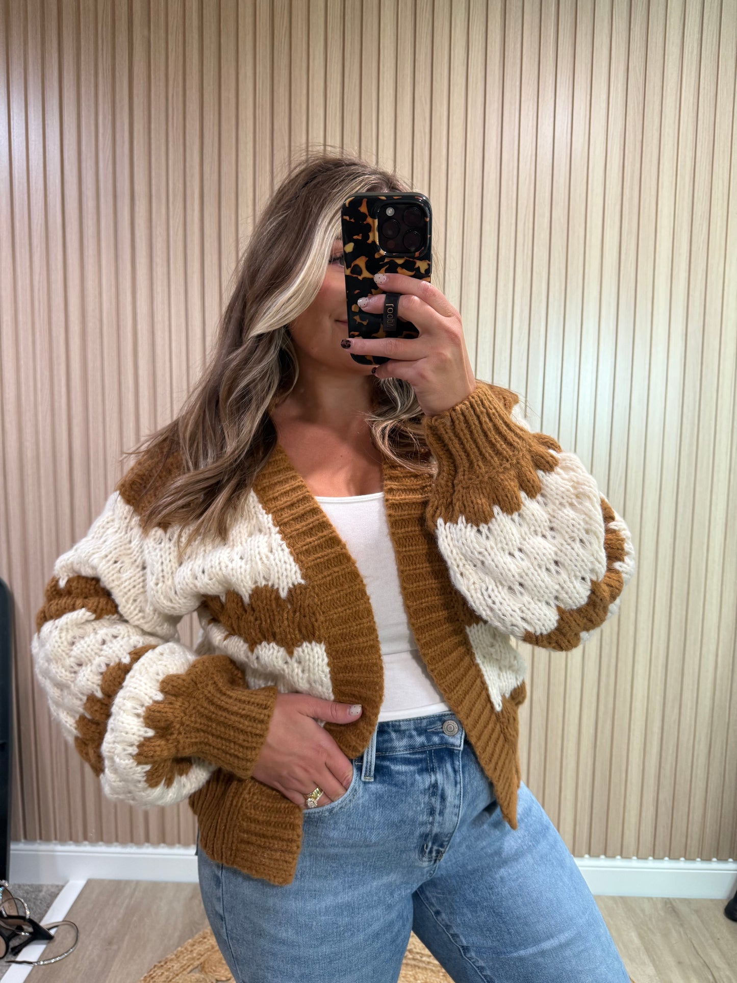 PUMPKIN PIE KNIT CARDIGAN