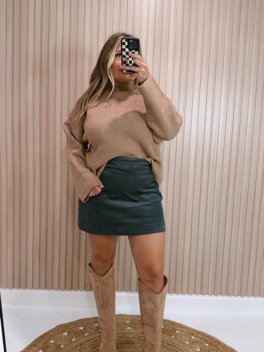 MARLOWE MOCK NECK SWEATER