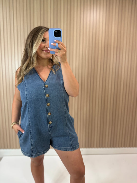 DANIELLE DENIM ROMPER