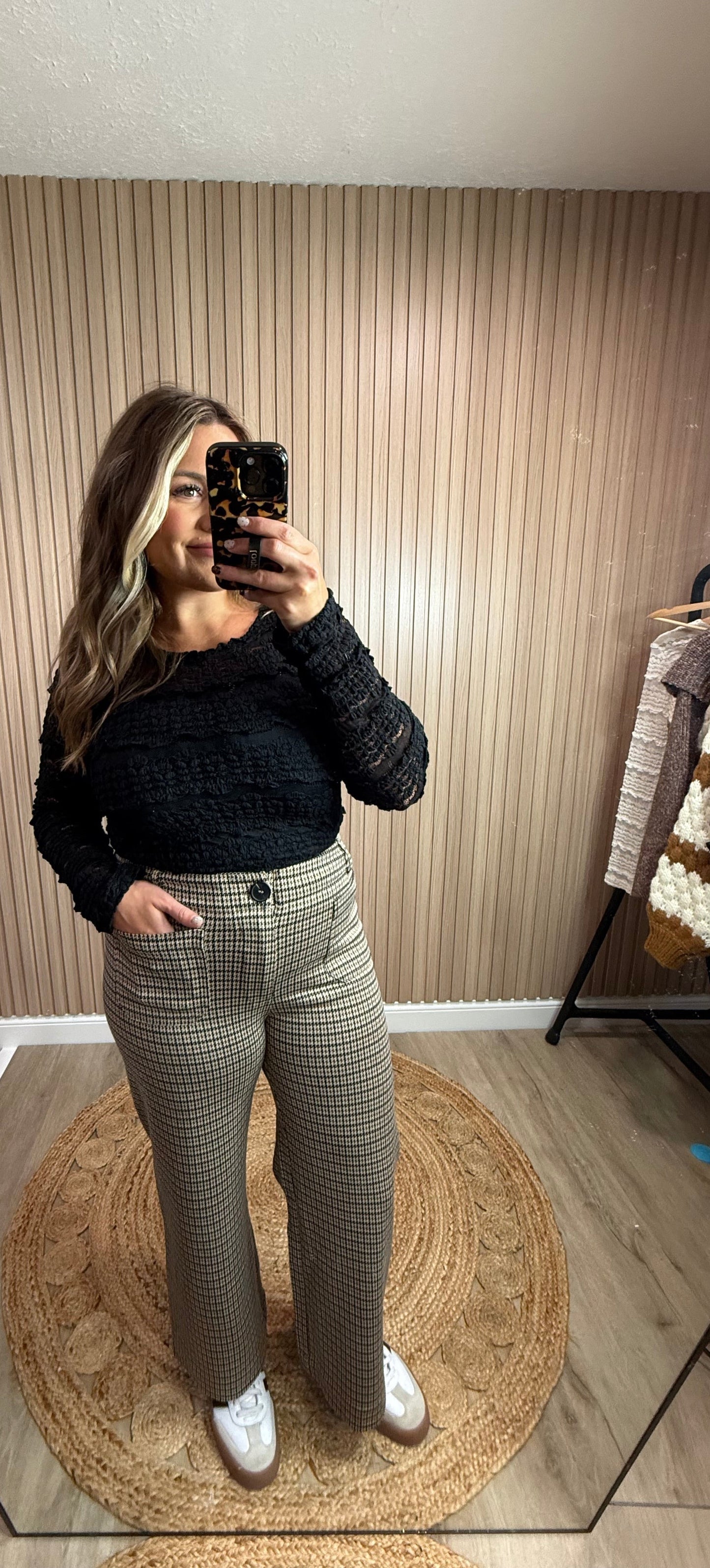 HANNAH HOUNDSTOOTH PANT