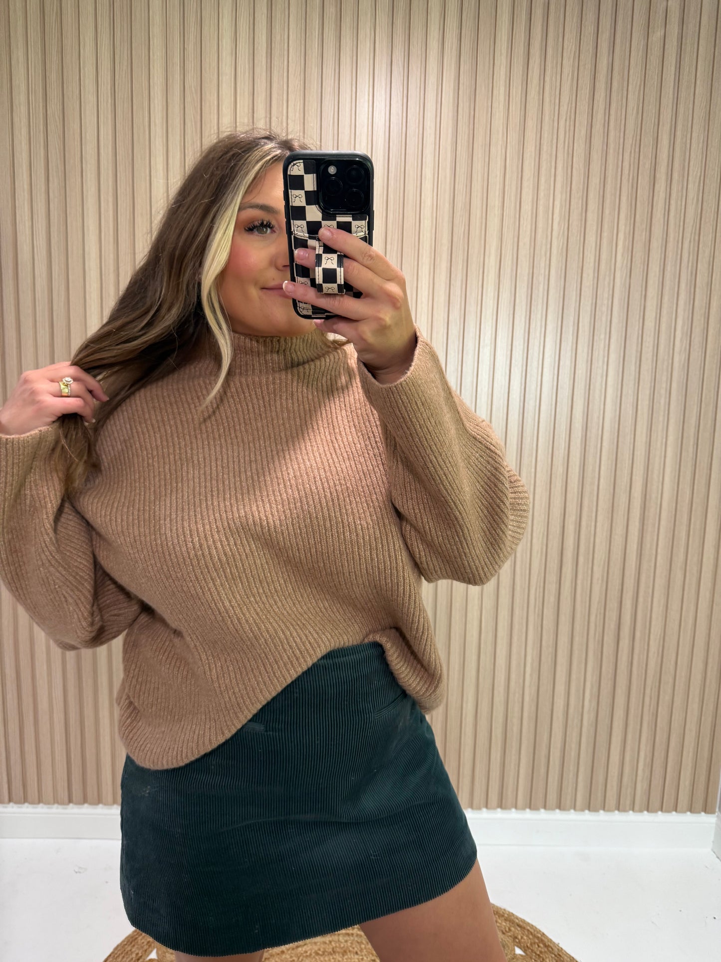 MARLOWE MOCK NECK SWEATER