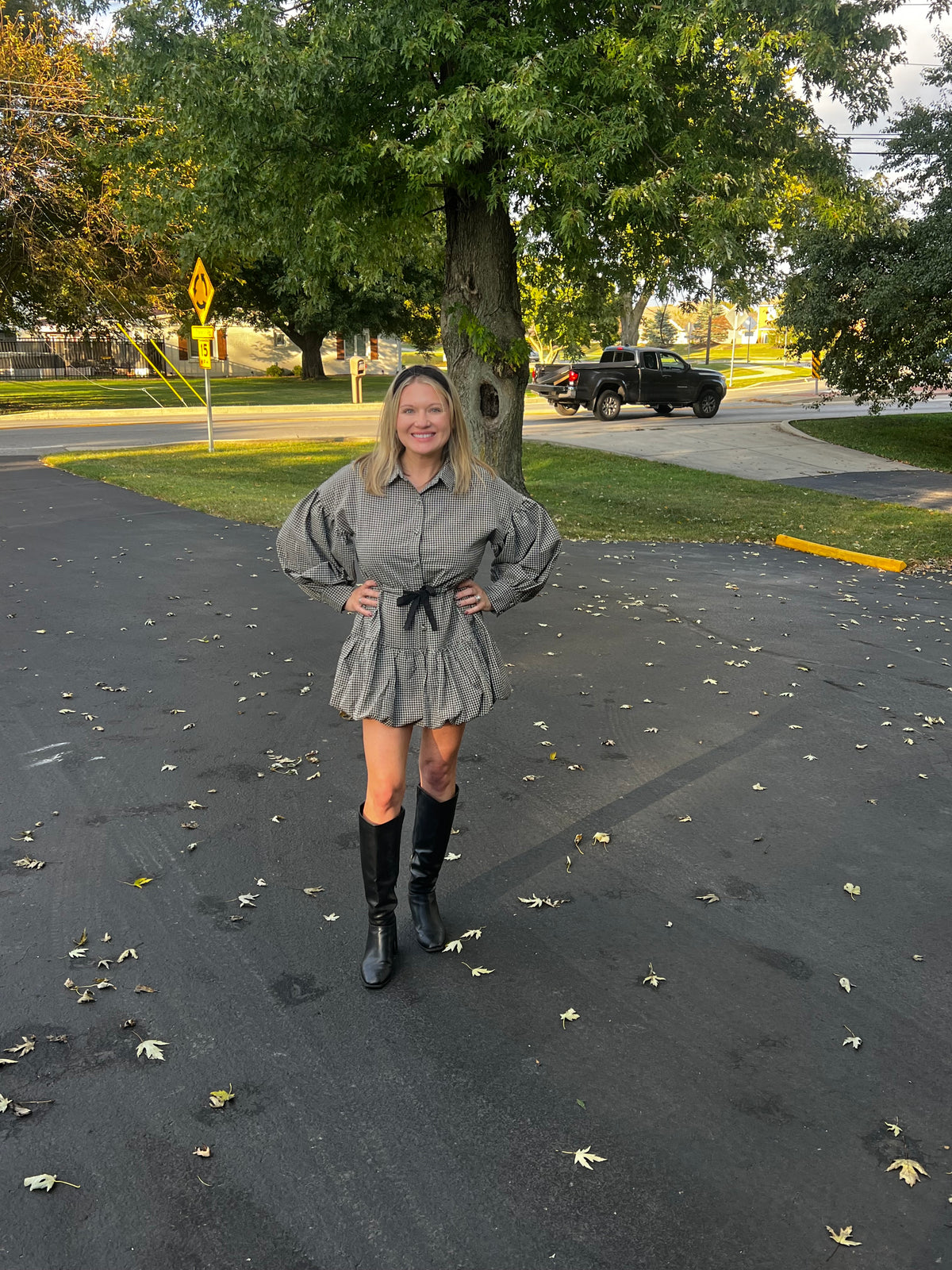 RAELYNN BUBBLE HEM DRESS