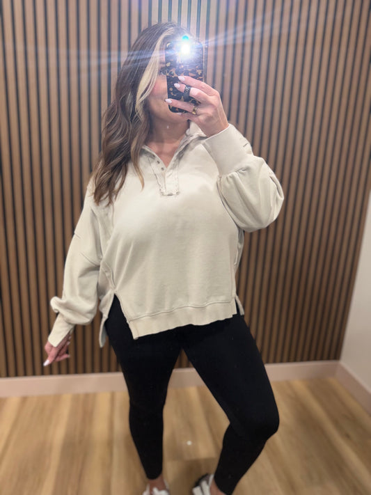 NOELLE NUDE PULLOVER