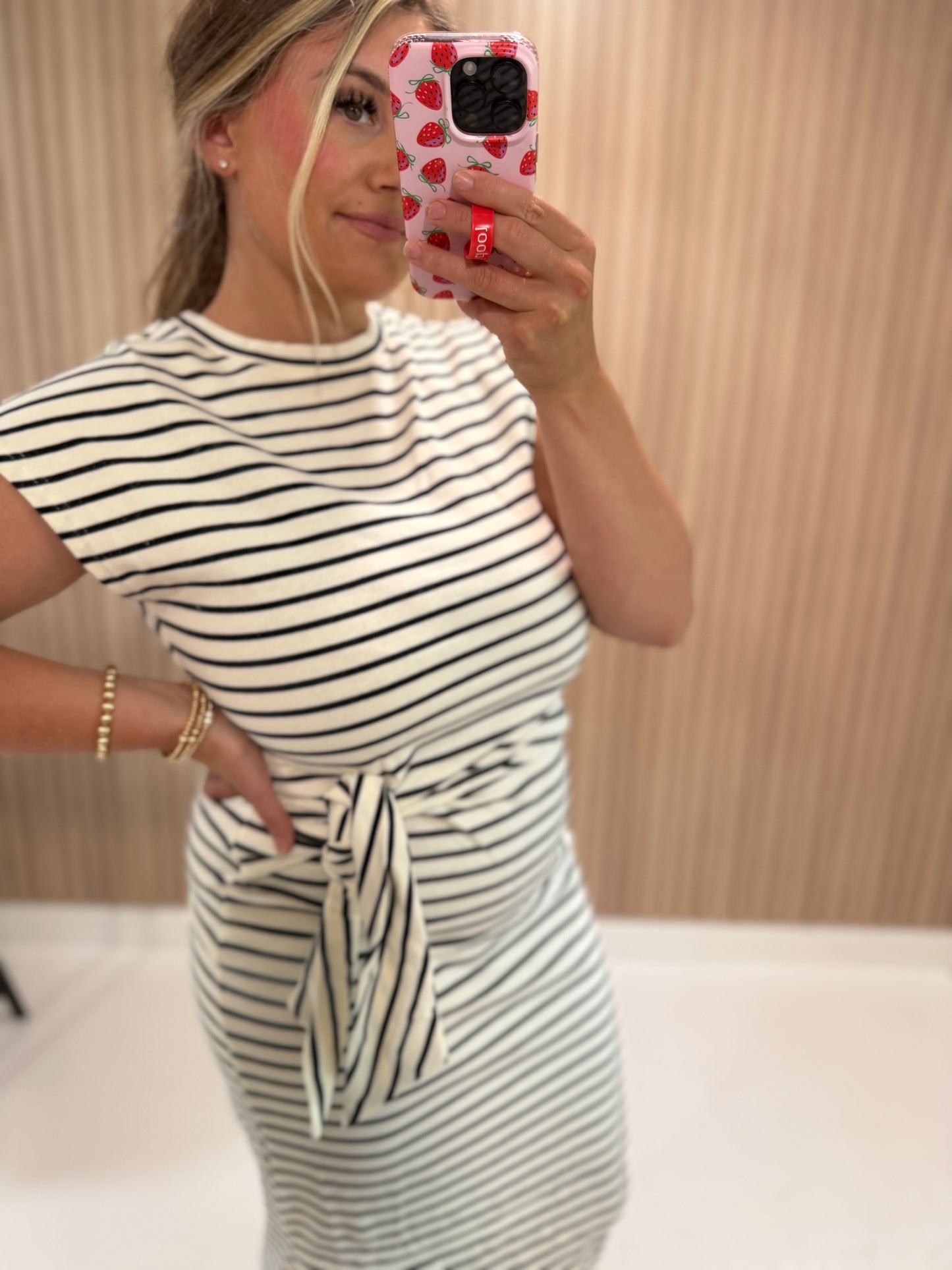 SOPHIE STRIPED MIDI