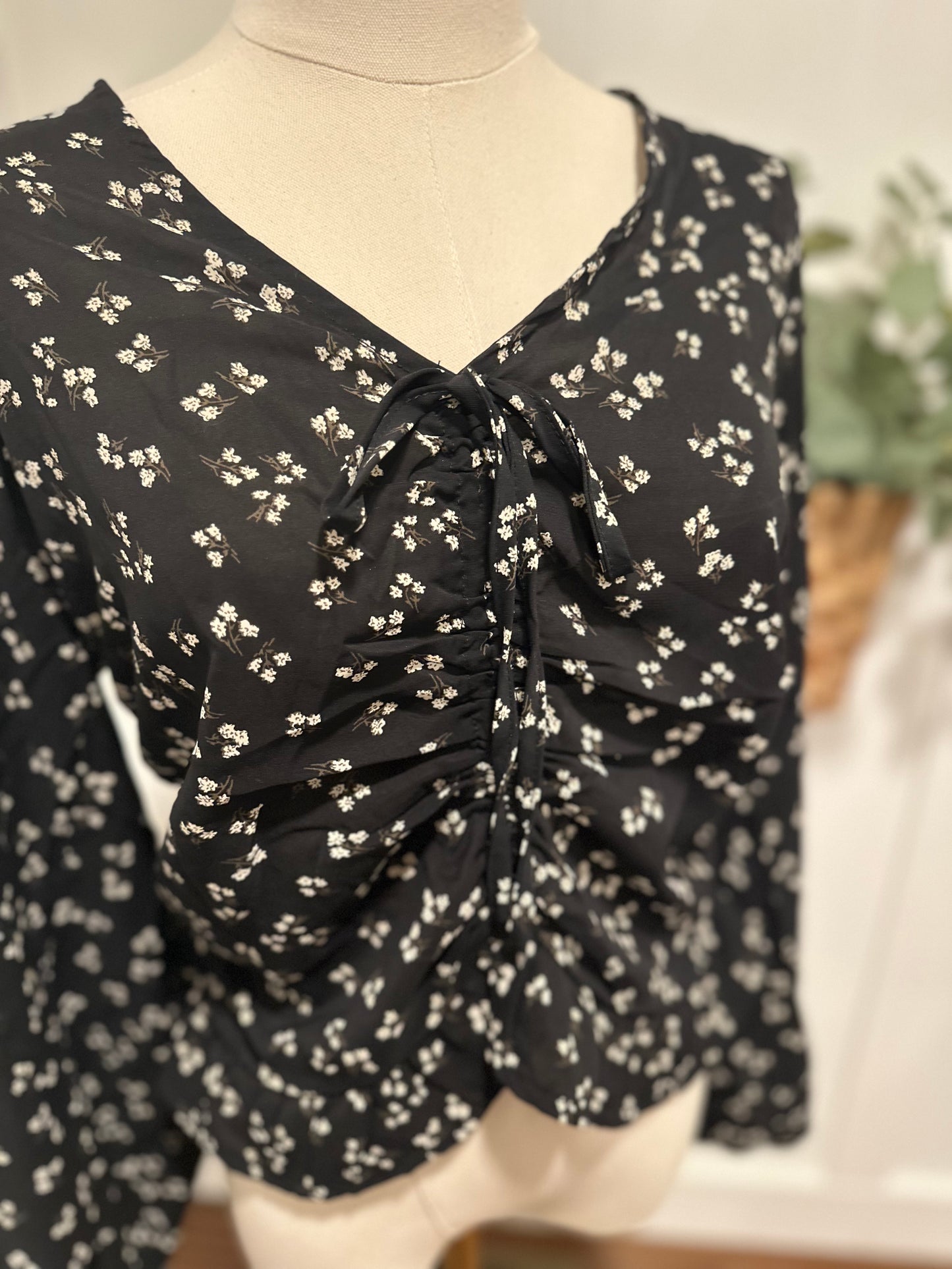 dainty floral blouse