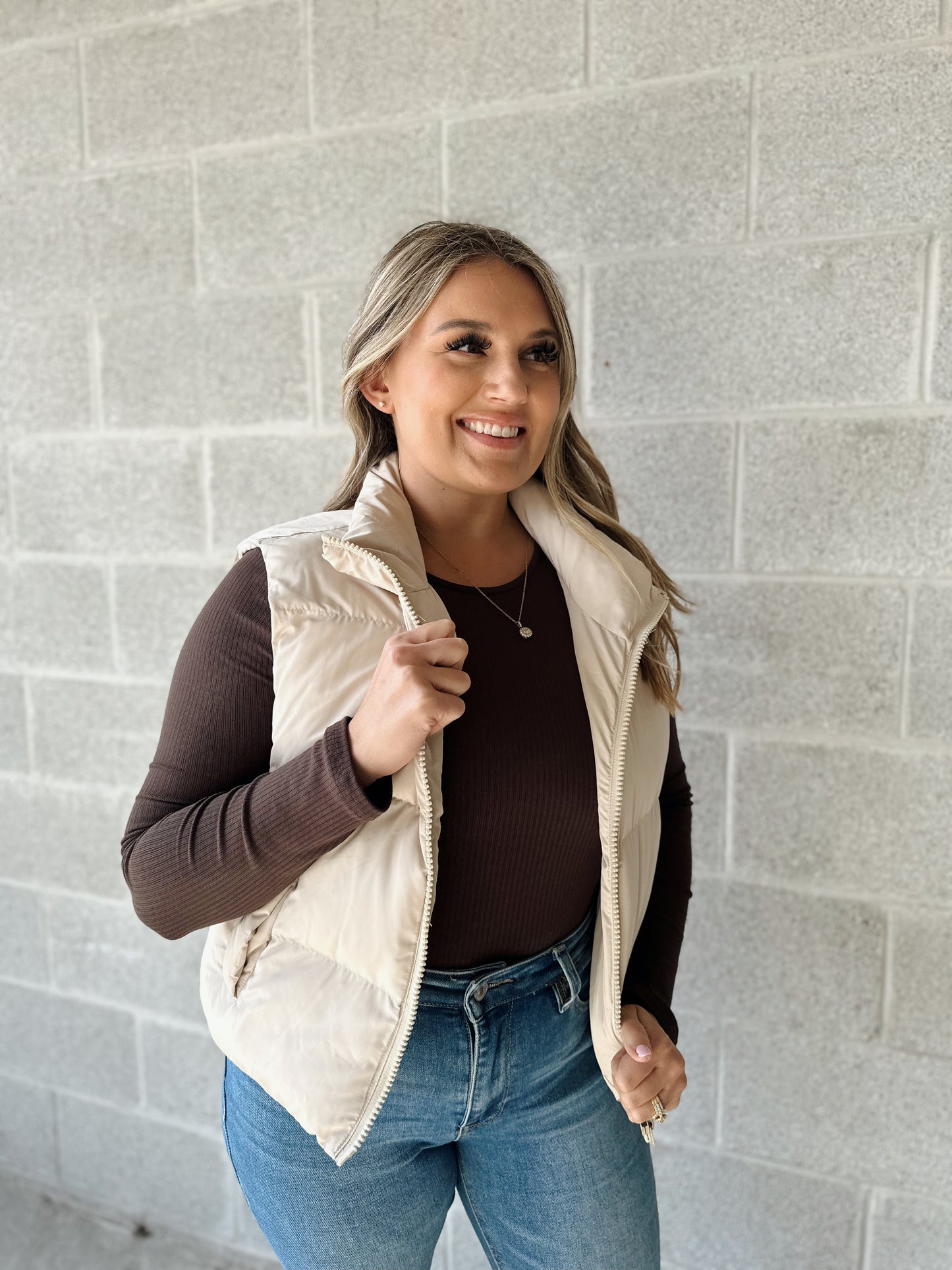 brown ribbed bodysuit