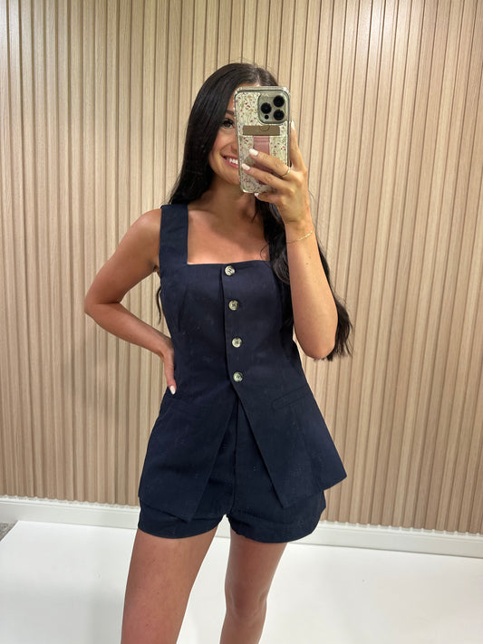 NAOMI NAVY SET (TOP&BOTTOM)