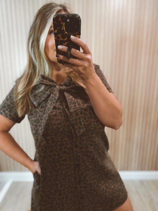 CLAIRE COLLARED MINI DRESS