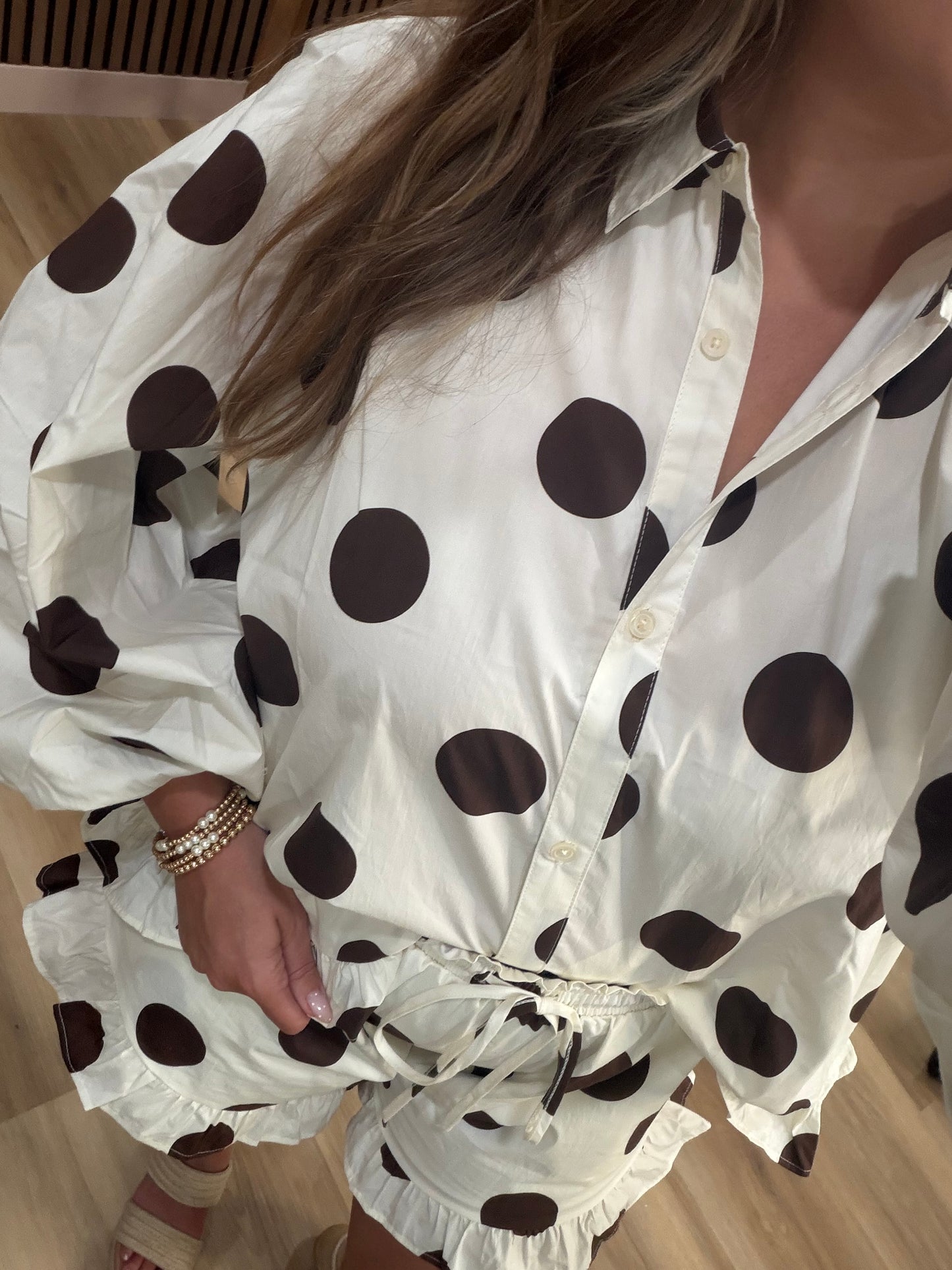 CABANA CLUB POLKA DOT TOP