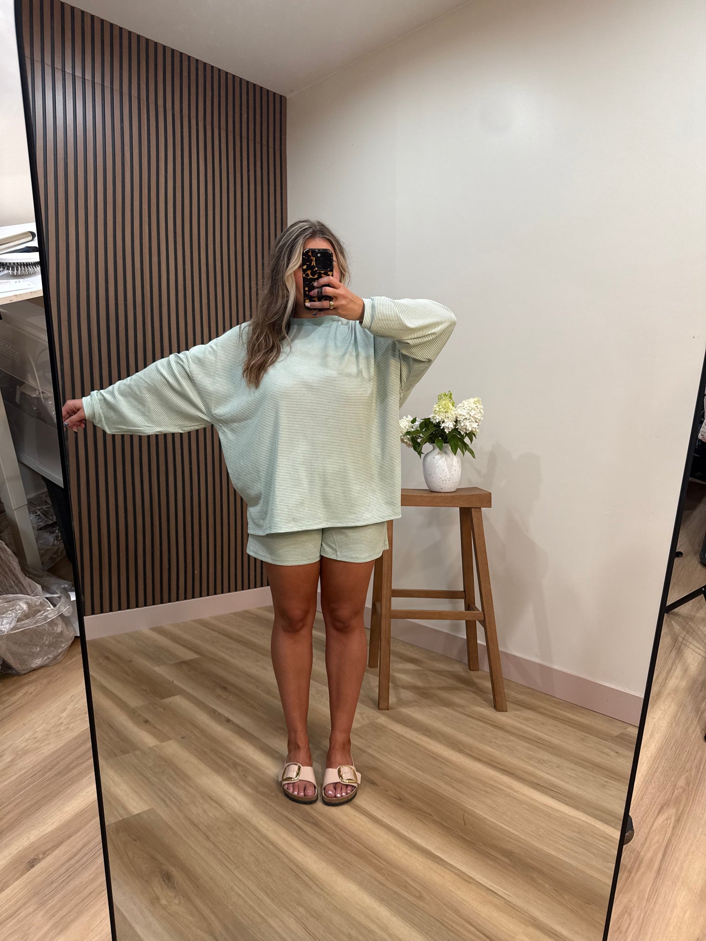 MATCHA 🍵 STRIPED SHORT SET- BOTTOMS