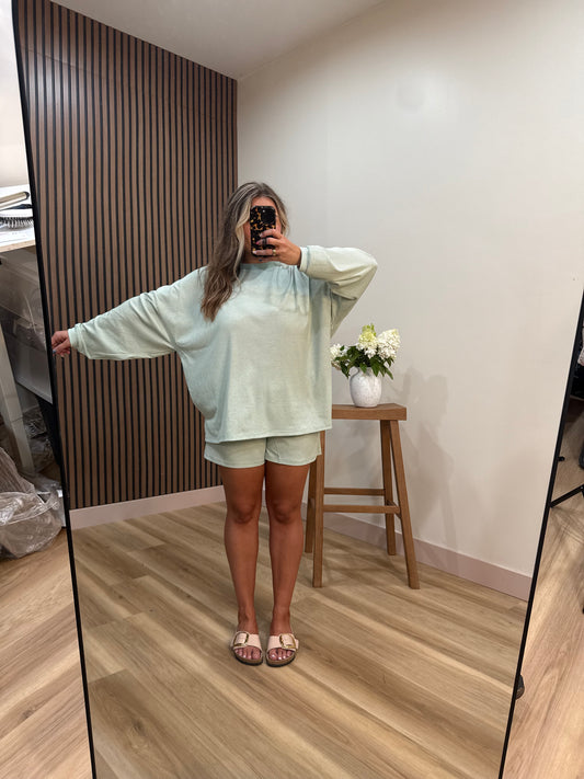 MATCHA 🍵 STRIPED SHORT SET- BOTTOMS