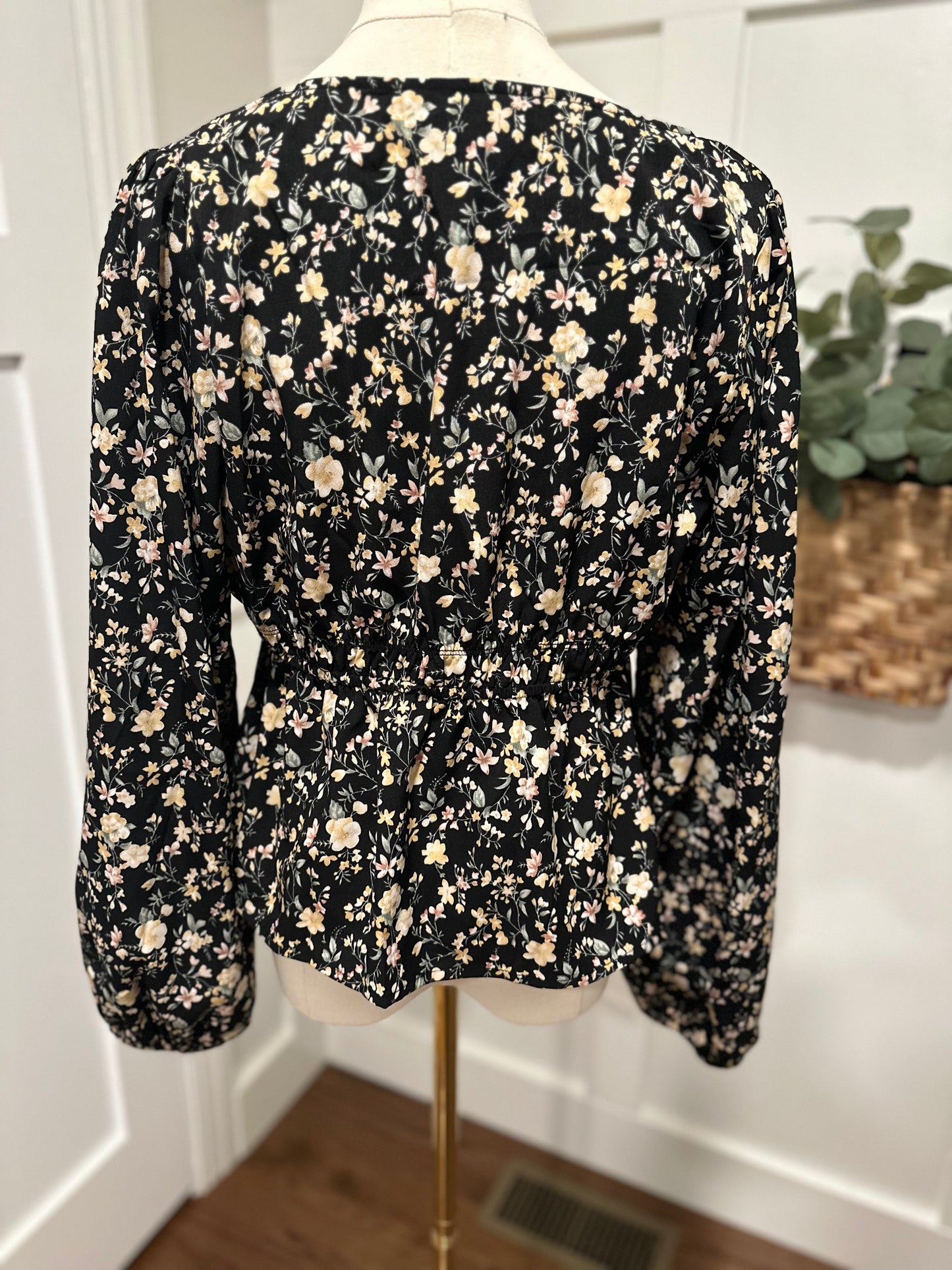 floral peplum top