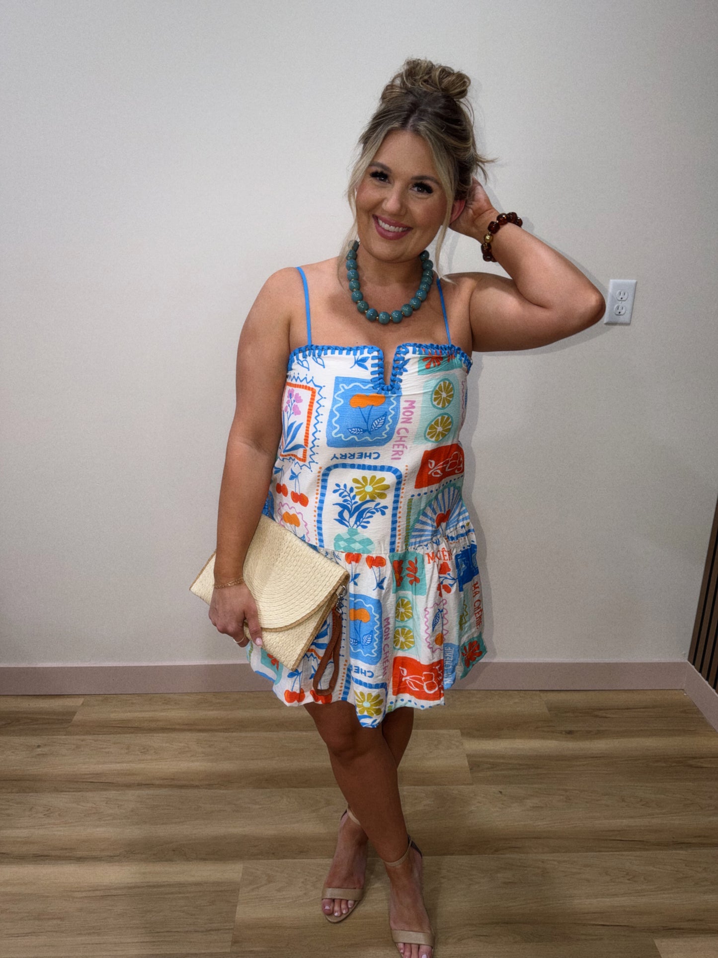 GIA GRAPHIC MINI DRESS