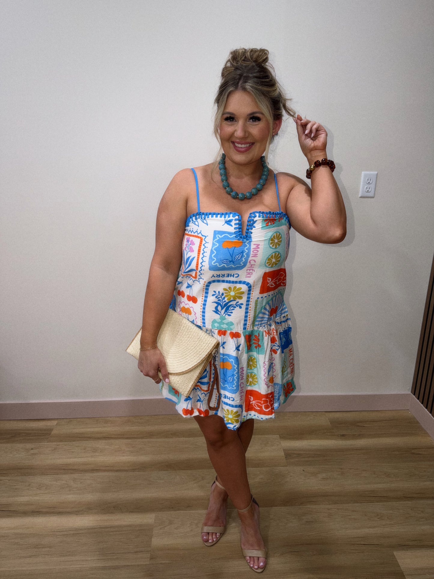 GIA GRAPHIC MINI DRESS