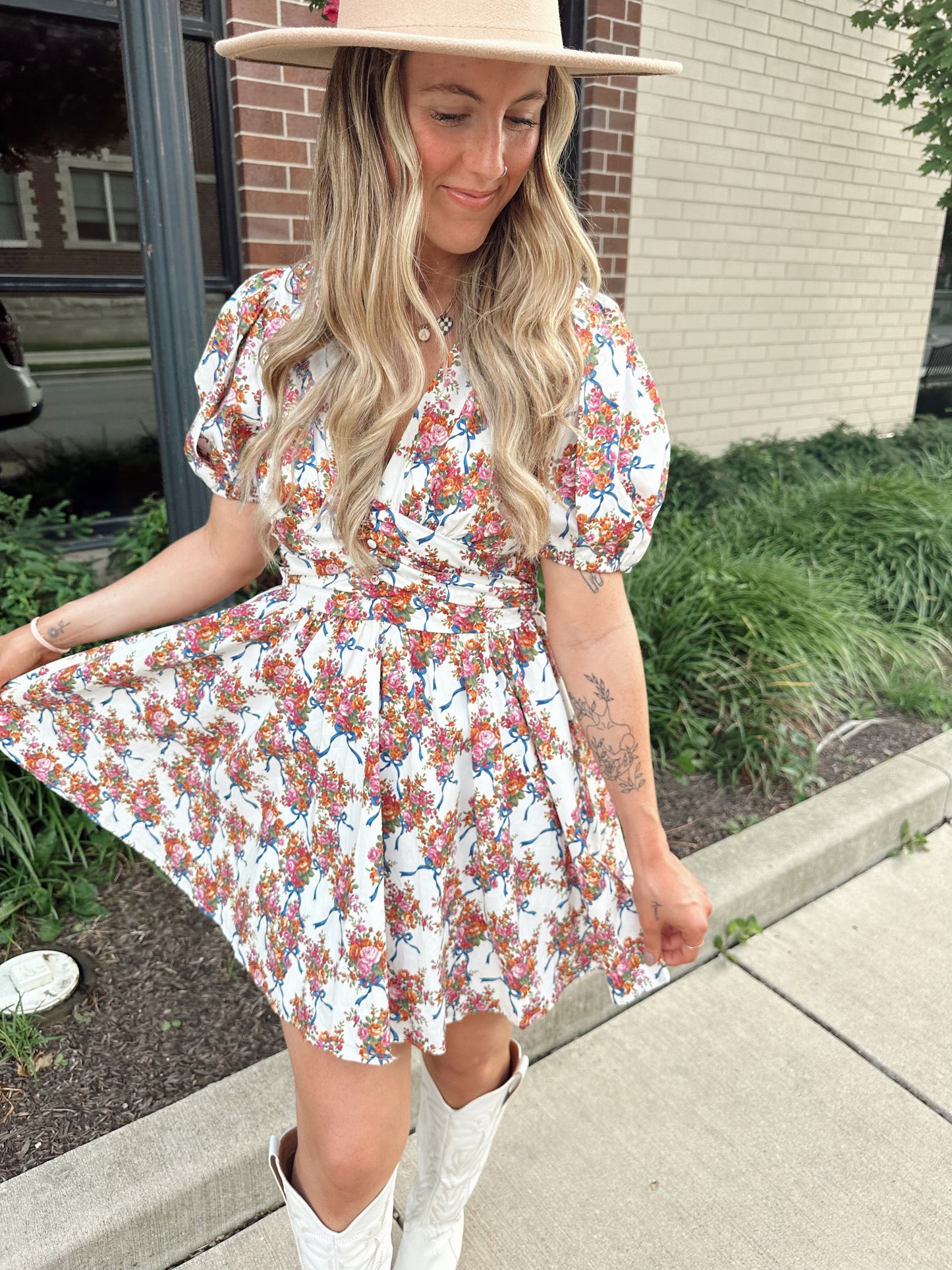 falling for you floral dress