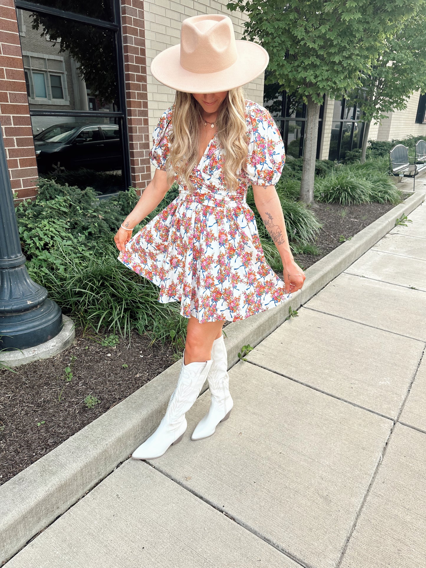 falling for you floral dress