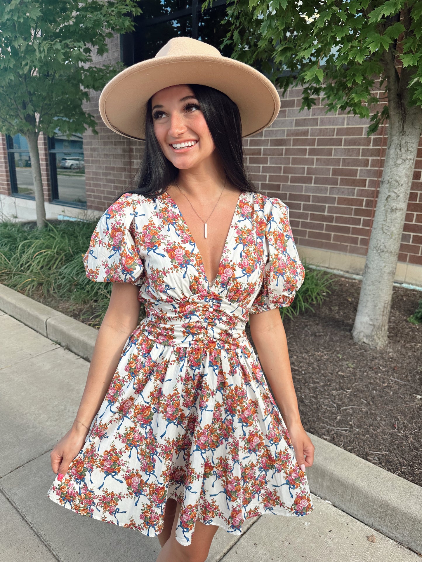 falling for you floral dress