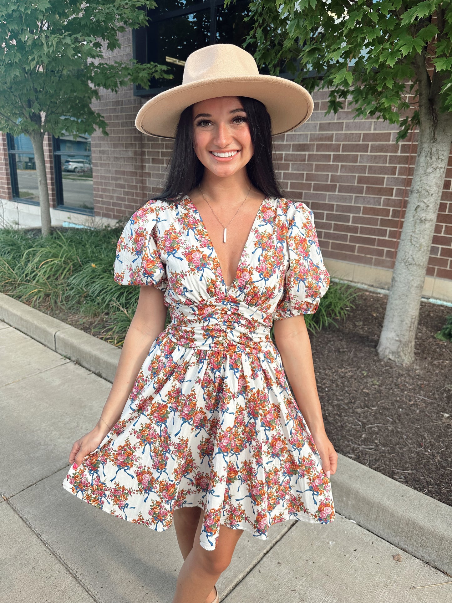 falling for you floral dress