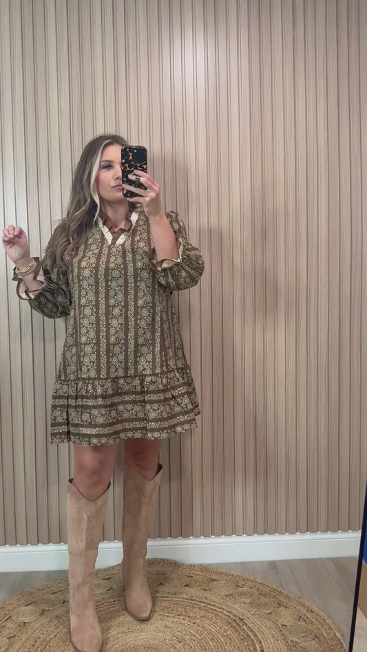 BRYNNA FLORAL MINI DRESS